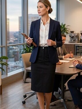 Rebecca Minkoff Black Fitted Skirt
